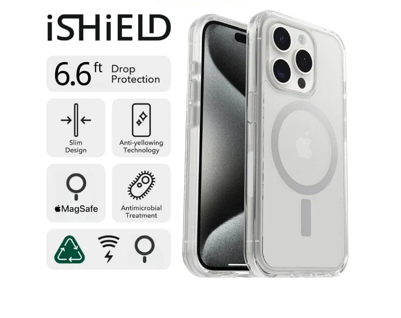 iShield [MagSafe] Crystal Palace Clear Case for iPhone 15 Pro