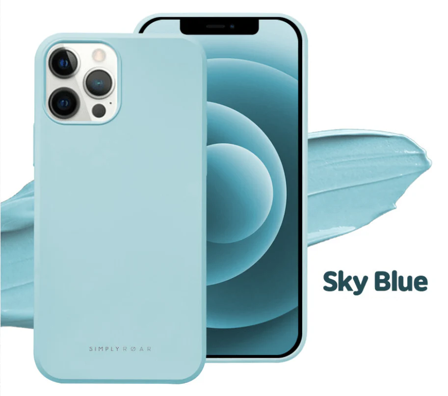 Simply ROAR Matt Case Cover iPhone 12/12 Pro (Black/Sky Blue/Right Pink) - Image 4